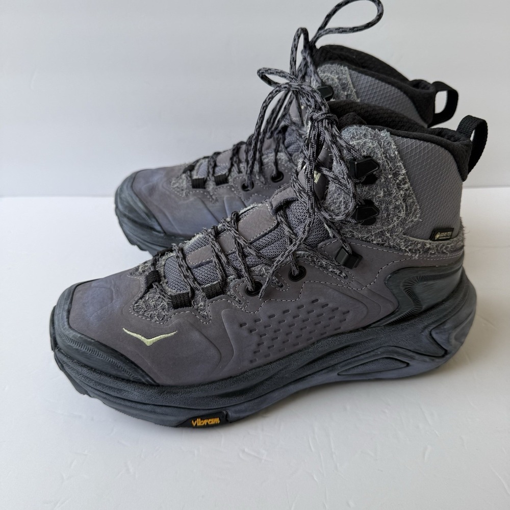 Size 9.5 HOKA Kaha 2 GTX Gore-Tex Hiking Vibram Boots Shoes 1123156 CCSH nby